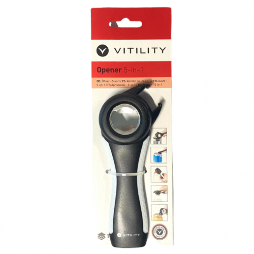 Monitoimipurkinavaaja 5in1